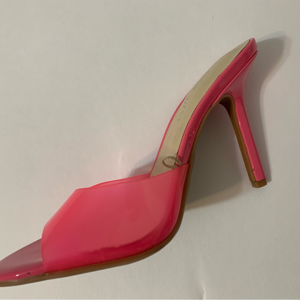 Nine West hot pink Barbie mule 6.5